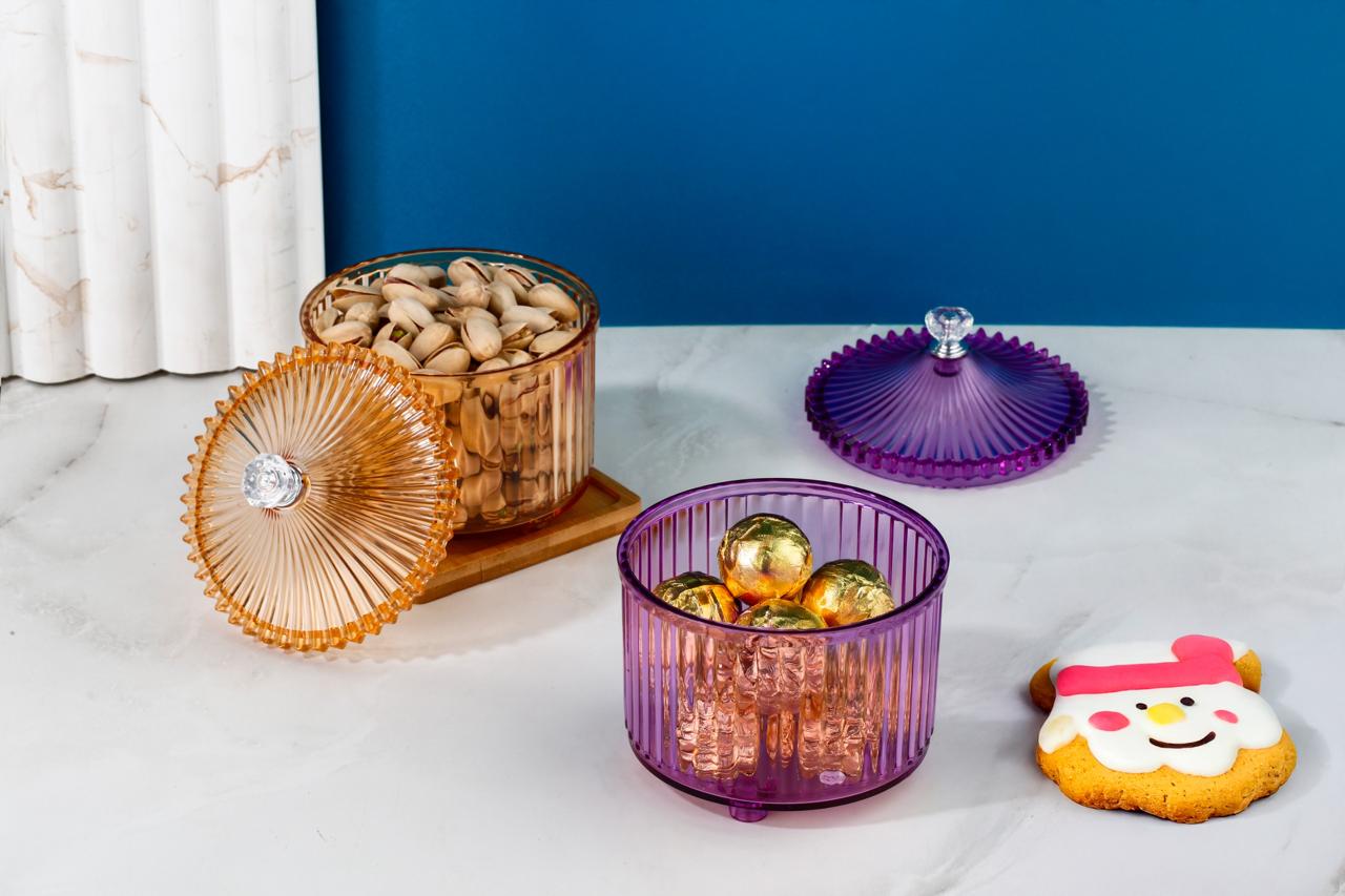 2Pcs Diamond Dry Fruits Jar